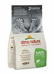 Сухой корм для взрослых кошек Almo Nature Functional Adult Anti-Hairball для вывода шерсти с рыбой и картофелем