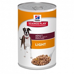 Консервы для собак Hills Science Plan Adult Light низкокалорийные, 370 г