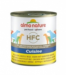 Консервы для собак Almo Nature Classic Home Made HFC "Курица с морковью и рисом по-домашнему", 0,280 кг