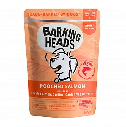 Консервы (паучи) для собак Barking Heads Pooched Salmon "Мисочку оближешь", с лососем и сардинами 0,3 кг