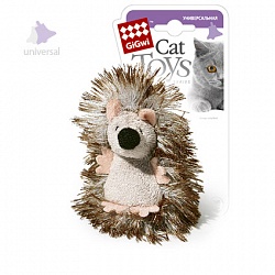 Игрушка для кошек GiGwi Cat Toys Ёжик с погремушкой, 7 см