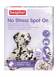 Успокаивающе капли для собак Beaphar No Stress Spot On, 3 пипетки по 0,7 мл
