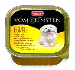 Консервы для взрослых собак Animonda Vom Feinsten Light Lunch облегченное меню с индейкой и сыром 11 шт.х150 г