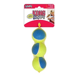 Игрушка для кошек Kong Ultra Squeak Air Balls мячик с пищалкой, 3 шт. х 6 см