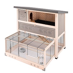 Двухэтажная клетка для кроликов Ferplast Ranch 120 Мах с выдвижной нижней частью, 117x69xh107 см