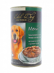 Консервы для взрослых собак Edel Dog кусочки в соусе с кроликом и рисом 1,2 кг