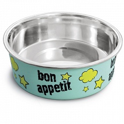 Миска для животных Triol "Bon Appetit" металлическая на резинке