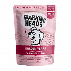 Консервы (паучи) для собак старше 7 лет Barking Heads Golden Years "Золотые годы", 0,3 кг