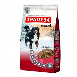 Сухой корм для собак крупных пород Трапеза Макси, 10 кг