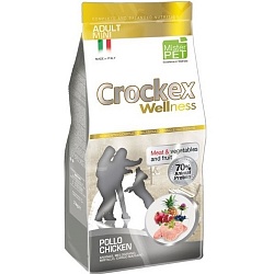 Сухой корм для взрослых собак мелких пород Crockex Wellness курица с рисом
