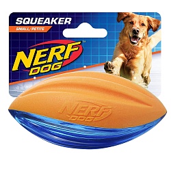Игрушка для собак Nerf Мяч для регби комбинированный из вспененной резины и ТПР