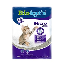 Комкующийся наполнитель для кошачьего туалета Biokat’s Micro Classic "Микро"