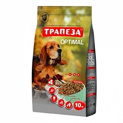 Сухой корм для собак содержащихся в городских условиях Трапеза Оптималь, 10 кг