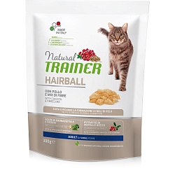 Сухой корм для кошек Trainer Solution Hairball для выведения шерсти из желудка, с курицей 
