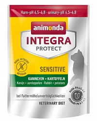 Сухой корм для взрослых кошек Animonda Integra Protect Cat Sensitive при пищевой аллергии, с кроликом и картошкой