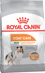 Сухой корм для собак мелких пород Royal Canin Mini Coat Care при тусклой и сухой шерсти