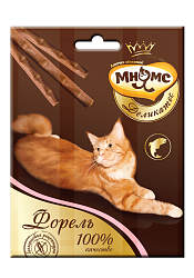 Лакомство для кошек Мнямс Деликатес "Лакомые палочки с форелью" 9 см, 3х4 г
