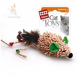 Игрушка для кошек GiGwi Cat Toys Мышка со звуковым чипом, 8 см