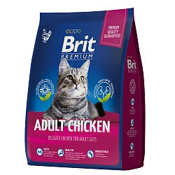 Сухой корм для кошек Brit Premium «Chicken» с курицей