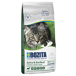 Сухой корм Bozita Active & Sterilized Grain Free Lamb для активных стерилизованных кошек, с ягненком