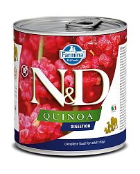 Консервы для взрослых собак Farmina N&D Dog Quinoa Digestion поддержка пищеварения, беззерновой 285 г