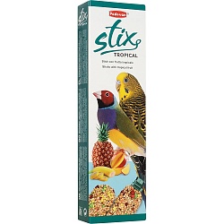 Лакомство Padovan Stix Tropical палочки фруктовые для попугаев и экзотических птиц, 80 г